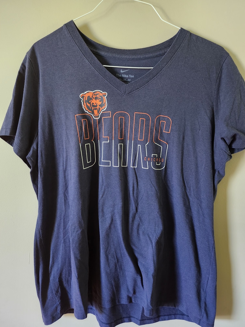 Nike Womens Chicago Bears V-Neck Tee XXL